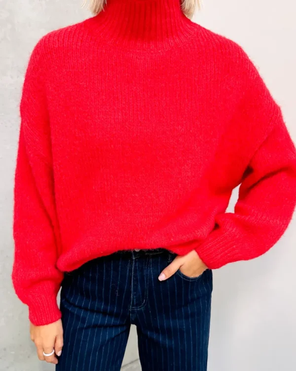 By Lenz Sweaters | RED BLUSH KNIT