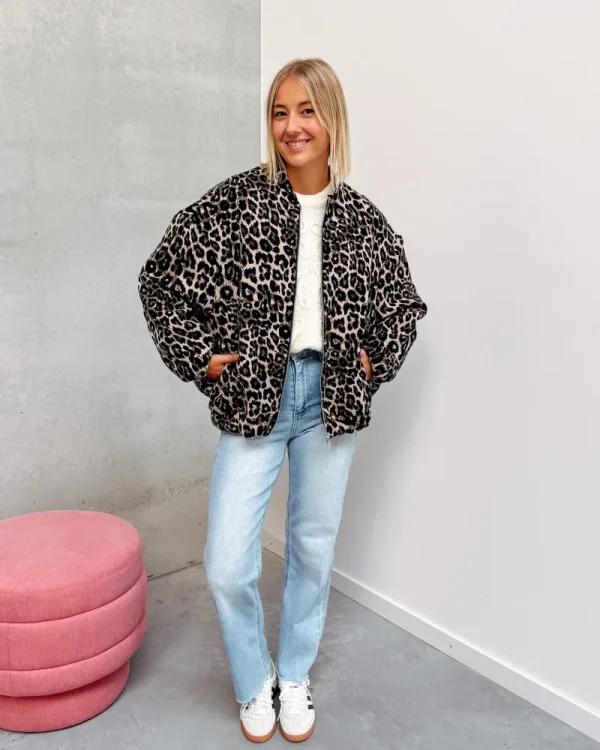 By Lenz Jackets | REEZE BOMBER JACKET - LEOPARD
