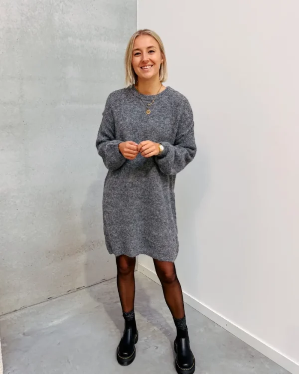 By Lenz Dresses | RUBY KNIT DRESS - GREY
