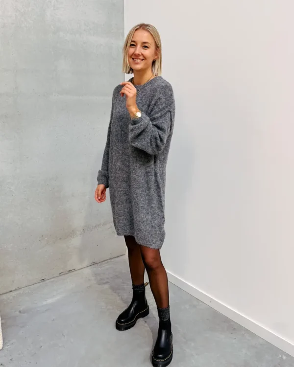 By Lenz Dresses | RUBY KNIT DRESS - GREY