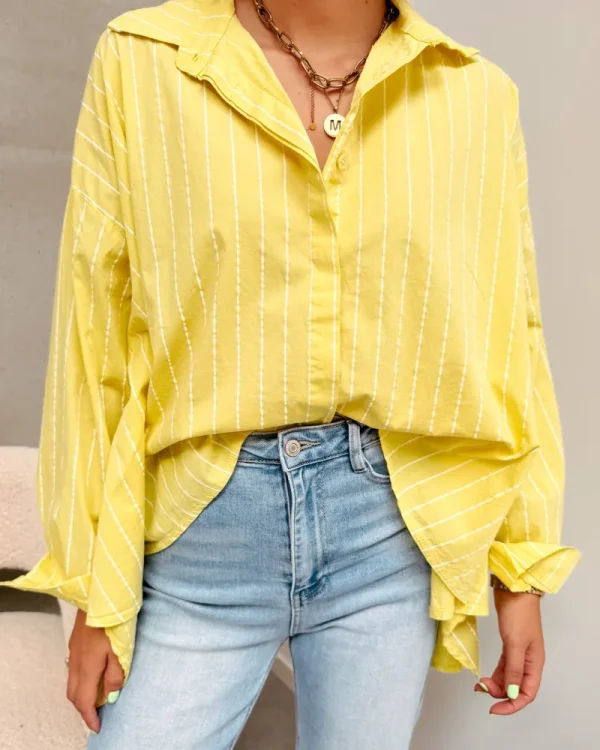 By Lenz Tops | SAINT STRIPED SHIRT - YELLOW