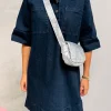By Lenz Bags | SILVER CROSSBODY BAG