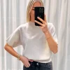 By Lenz Sweaters | SINE SHORT SLEEVE KNIT - BEIGE