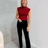 By Lenz Tops | STARDUST TOP - BURGUNDY