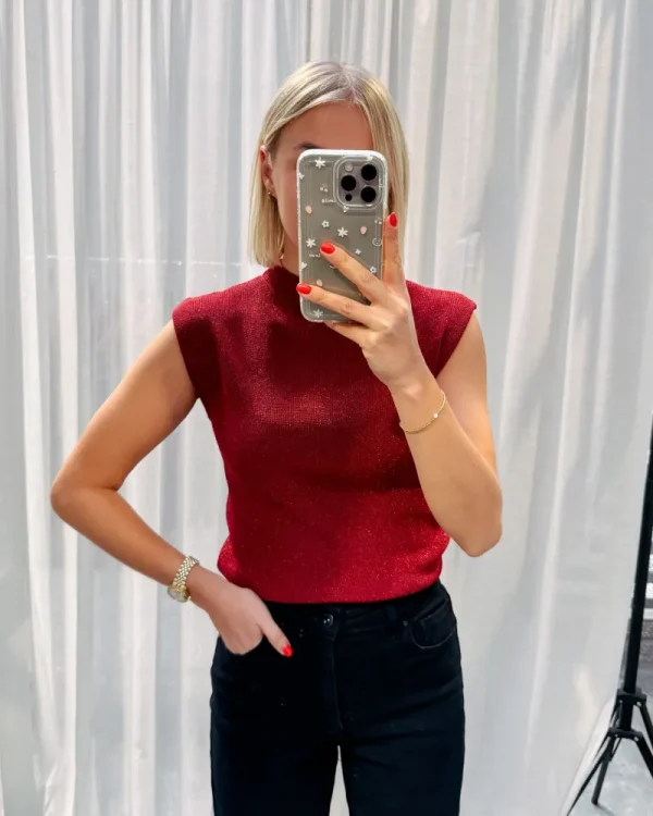 By Lenz Tops | STARDUST TOP - BURGUNDY