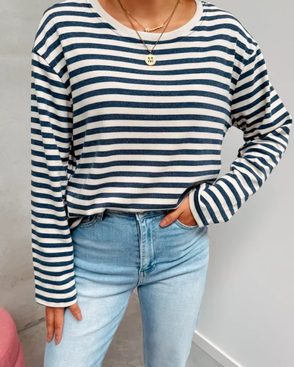 By Lenz T-Shirts | SUKI STRIPED TEE - BLUE/WHITE