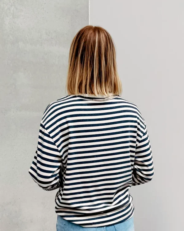 By Lenz T-Shirts | SUKI STRIPED TEE - BLUE/WHITE