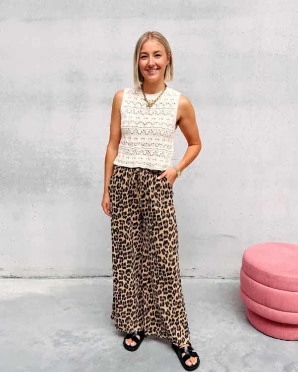 By Lenz Jeans/Trousers | TILLY TETRA LEOPARD PANT
