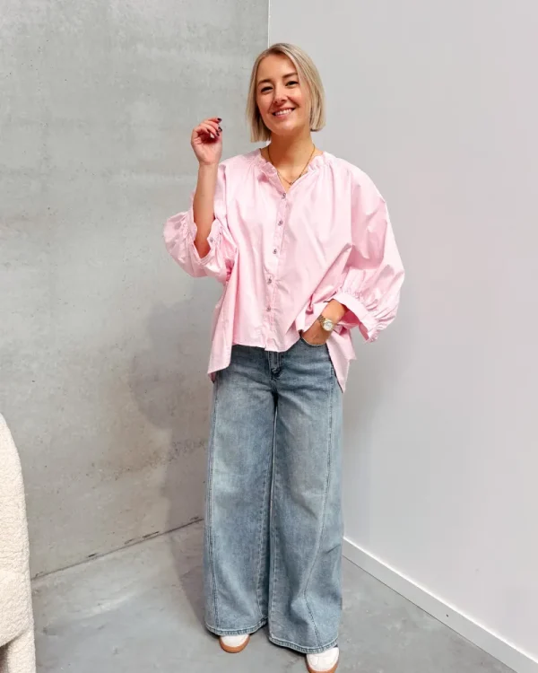 By Lenz Tops | YUNA PUFF BLOUSE - ROSE