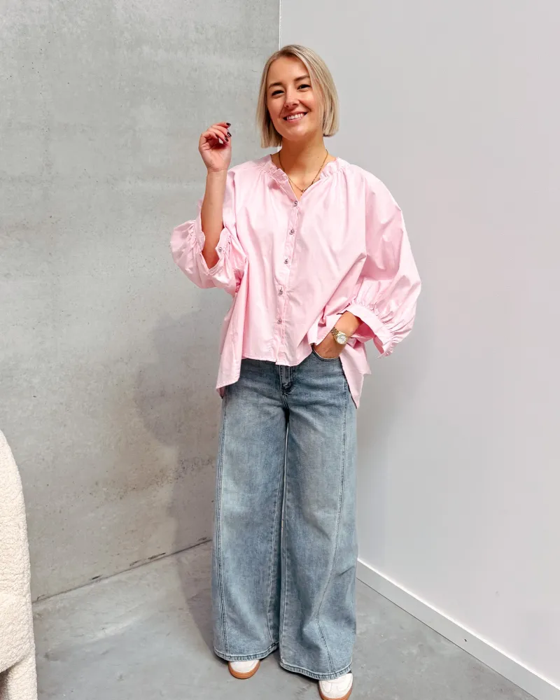 yuna_puff_blouse__rose_0.webp By Lenz Tops | YUNA PUFF BLOUSE - ROSE