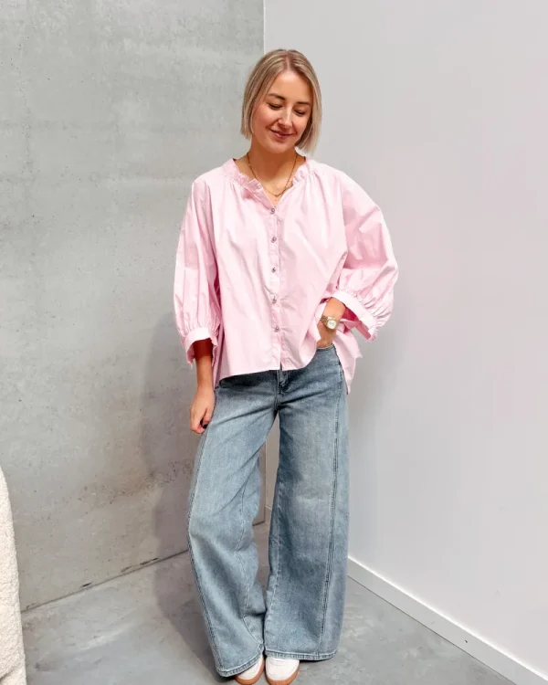 By Lenz Tops | YUNA PUFF BLOUSE - ROSE