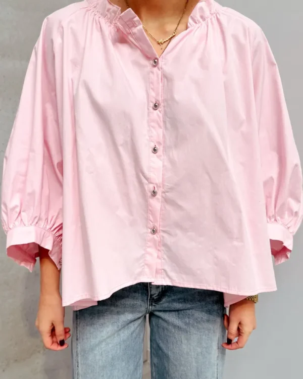 By Lenz Tops | YUNA PUFF BLOUSE - ROSE